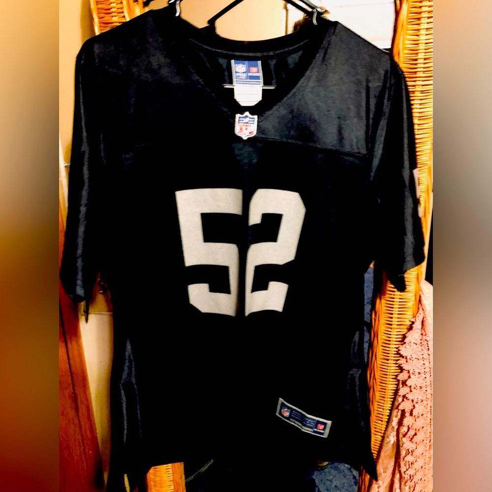 Nike NFL Las Vegas Raiders On the Field Jersey Mack # 52 Black